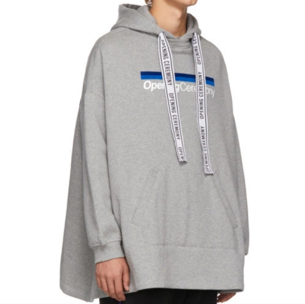 COPY Opening Ceremony Grey Torch Poncho Hoodie Size M/L